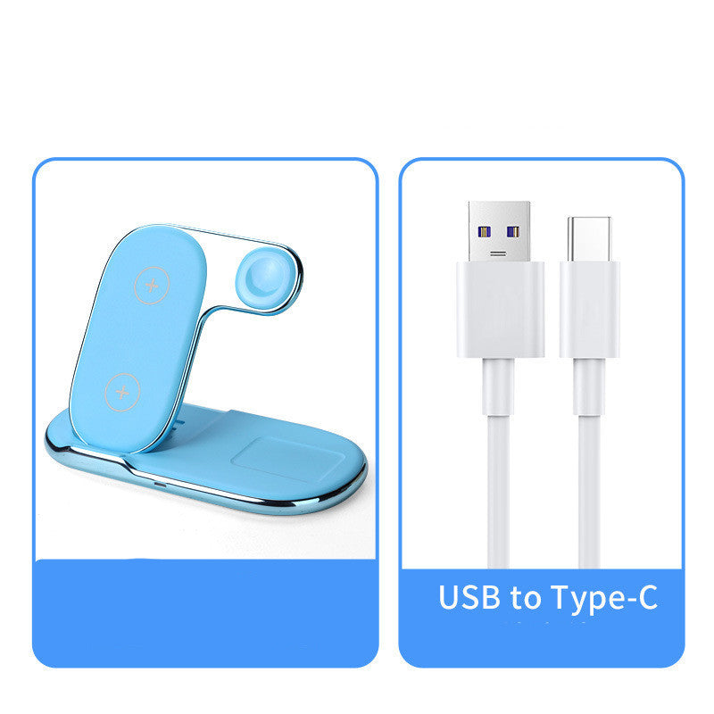 New 3-in-1 15W Wireless Charger Suitable For Apple Phone Watch Earphone MagSafe Wireless Charging Base