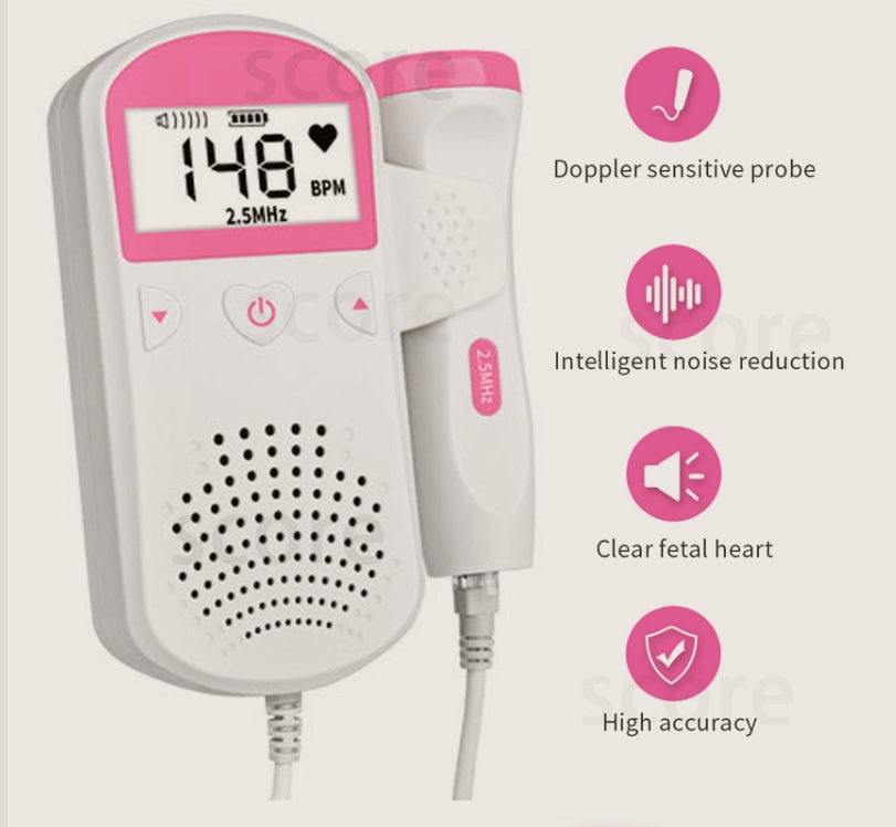 Fetal Heart Rate Monitor Home Pregnancy Baby Fetal Sound Heart Rate Detector