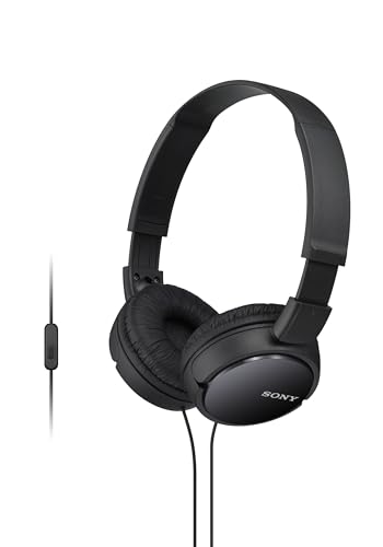 Sony ZX Series Wired On-Ear Headphones, Black MDR-ZX110