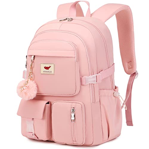 LXYGD Laptop Backpack 15.6 Inch Kids Elementary Middle High School Bag College Backpacks Anti Theft Travel Back Pack Large Bookbags for Teens Girls Women Students (Off-white)