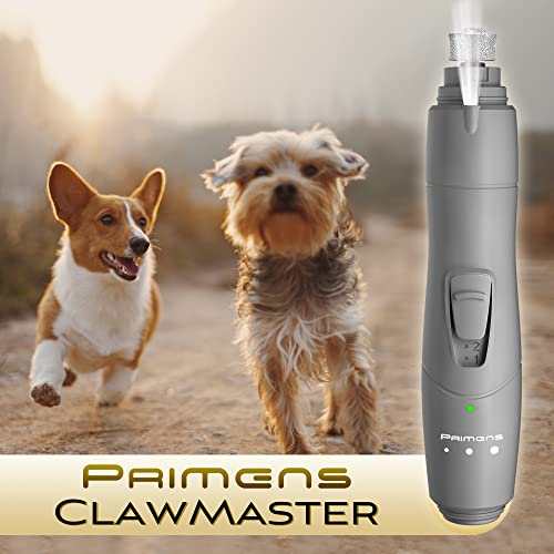 Dog Nail Grinder with LED Light, Rechargeable Dog Nail Grinder for Large Dogs, Medium & Small Dogs, Professional Pet Nail Grinder for Dogs Quiet Soft Puppy Grooming, Cat Nail Grinder, Dog Nail Trimmer