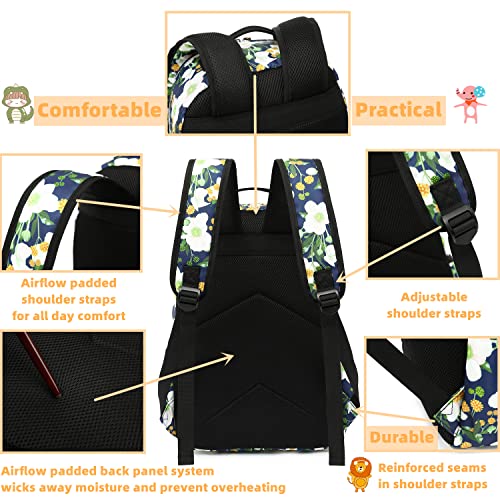 Leaper Water-resistant Sunflower Laptop Backpack Travel Backpack for Women School Backpack for Girls Kids College Backpack Daypack Bookbags Satchel