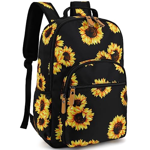 Leaper Water-resistant Sunflower Laptop Backpack Travel Backpack for Women School Backpack for Girls Kids College Backpack Daypack Bookbags Satchel