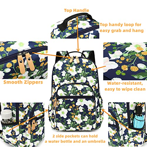 Leaper Water-resistant Sunflower Laptop Backpack Travel Backpack for Women School Backpack for Girls Kids College Backpack Daypack Bookbags Satchel