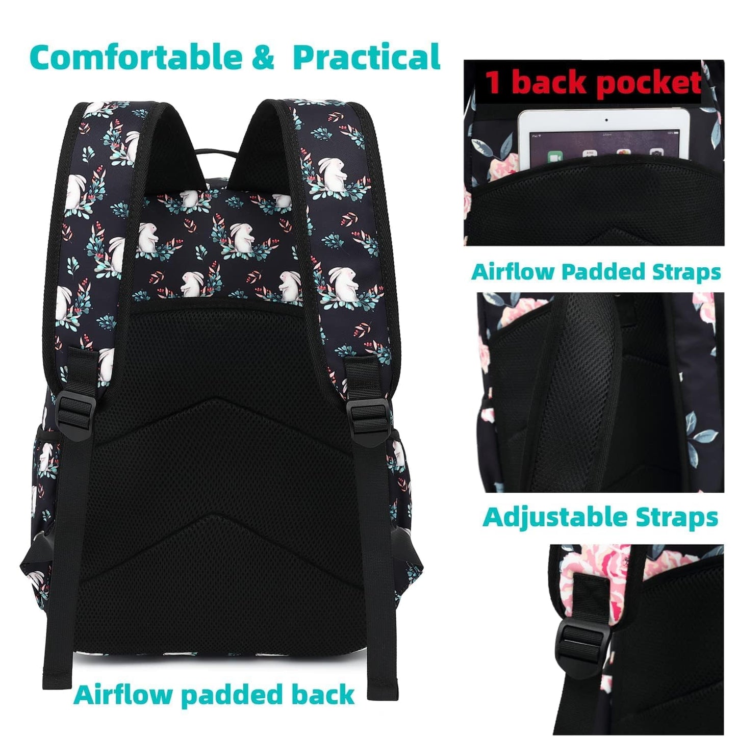 Leaper Water-resistant Sunflower Laptop Backpack Travel Backpack for Women School Backpack for Girls Kids College Backpack Daypack Bookbags Satchel