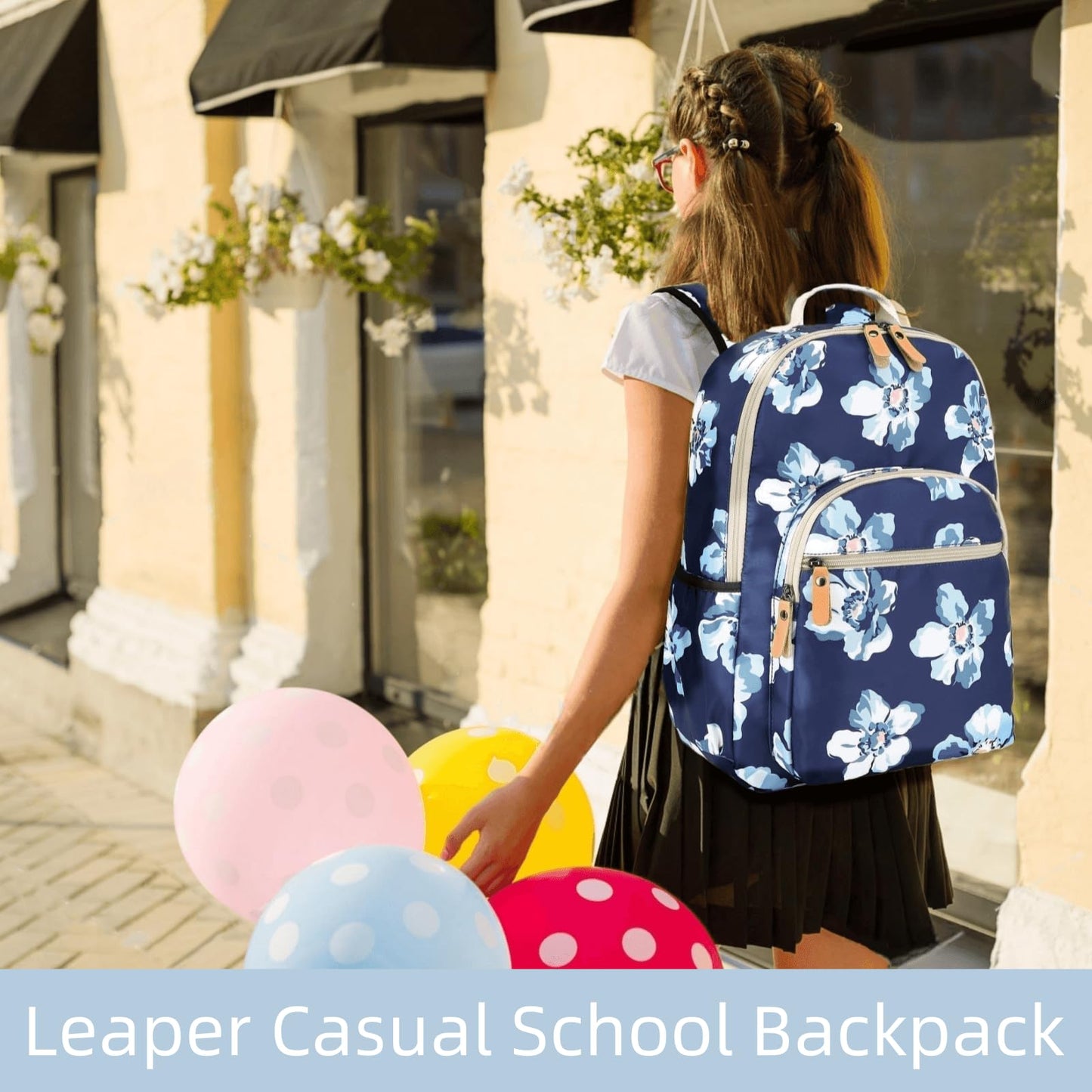 Leaper Water-resistant Sunflower Laptop Backpack Travel Backpack for Women School Backpack for Girls Kids College Backpack Daypack Bookbags Satchel