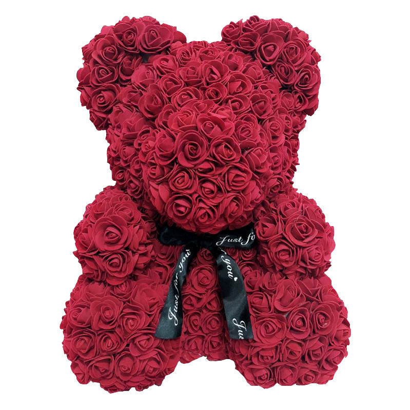 Creative Immortal Flowers Embrace Bears